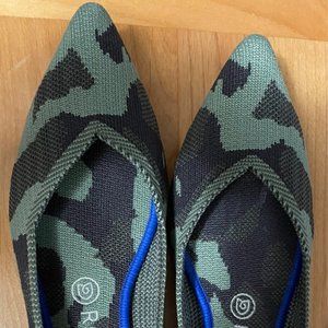 Rothy's The Point - Camoflauge Flats-Size 8.5